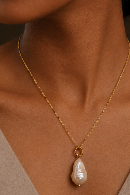 Arvino | Pearl Blossom Necklace In 925 Sterling Silver