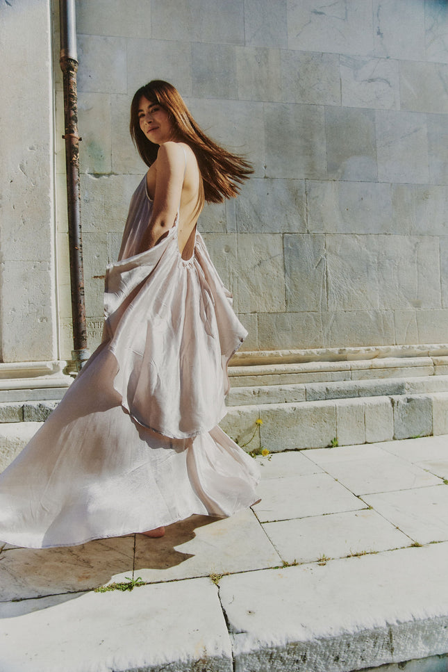 A Perfect Nomad | Syros Maxi Dress silk