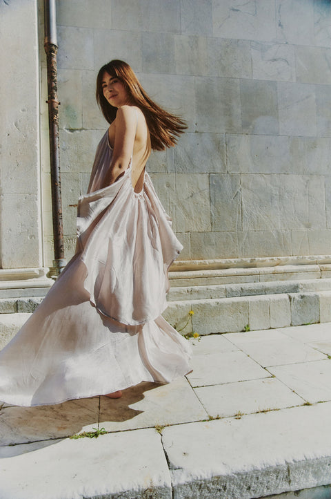 A Perfect Nomad | Syros Maxi Sukienka jedwabna