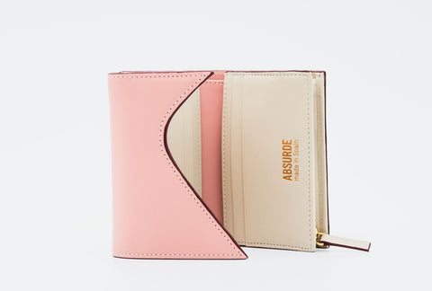 Absurde | Portfel skórzany Mountain różowy