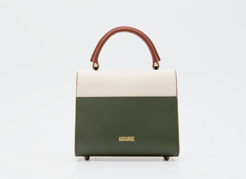 Absurde | ONE WAY Off White small leather shoulder bag