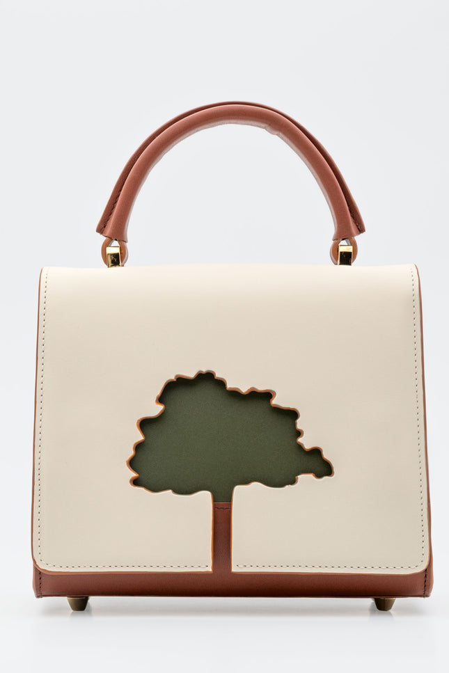 Absurde | ONE WAY Off White small leather shoulder bag