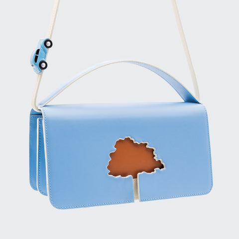 Absurde | SPEED LIMIT Medium Bag in Blue Leather