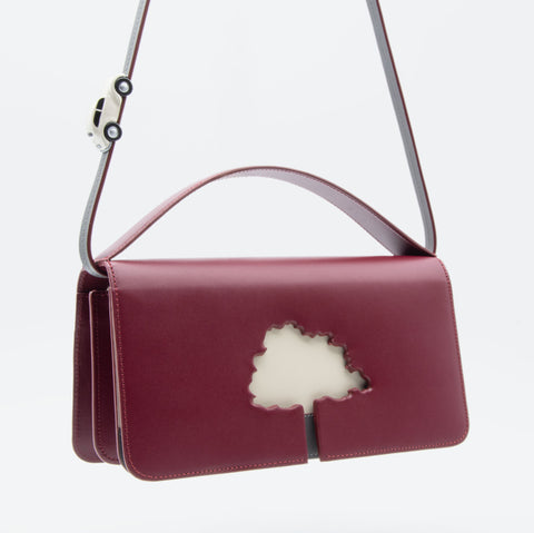 Absurde | SPEED LIMIT Medium Bag in Burgundy Leather
