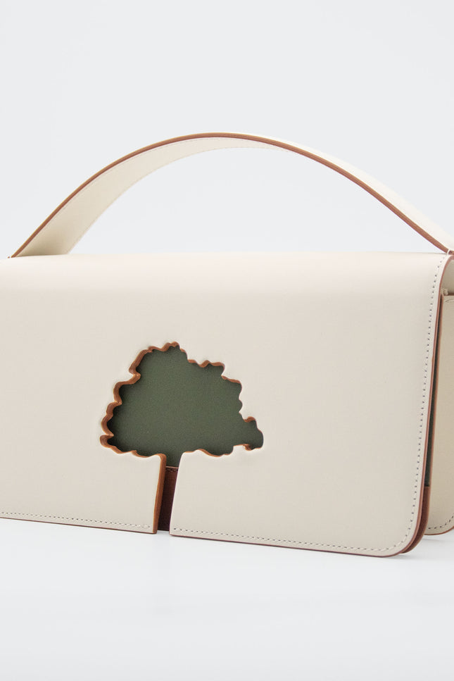 Absurde | SPEED LIMIT Medium Bag in Off White Leather