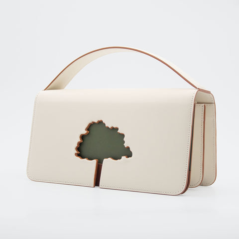 Absurde | SPEED LIMIT Medium Bag in Off White Leather