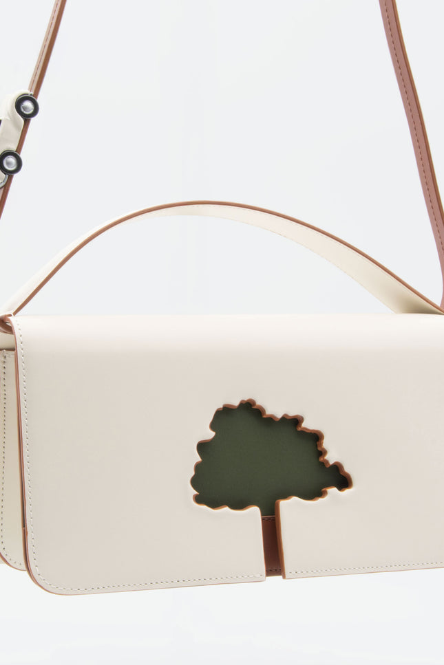 Absurde | SPEED LIMIT Medium Bag in Off White Leather