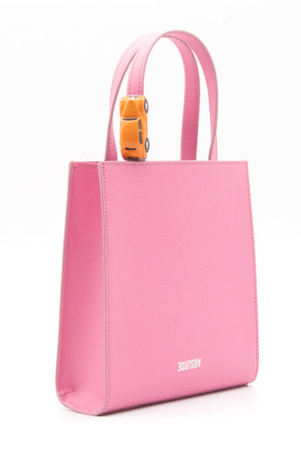 Absurde | MINI STOP Tote Bag in Pink Leather