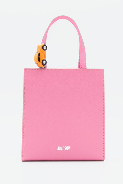 Absurde | MINI STOP Tote Bag in Pink Leather