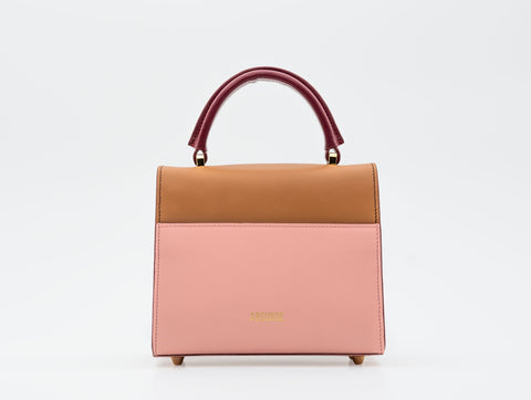 Absurde | ONE WAY Beige small leather shoulder bag