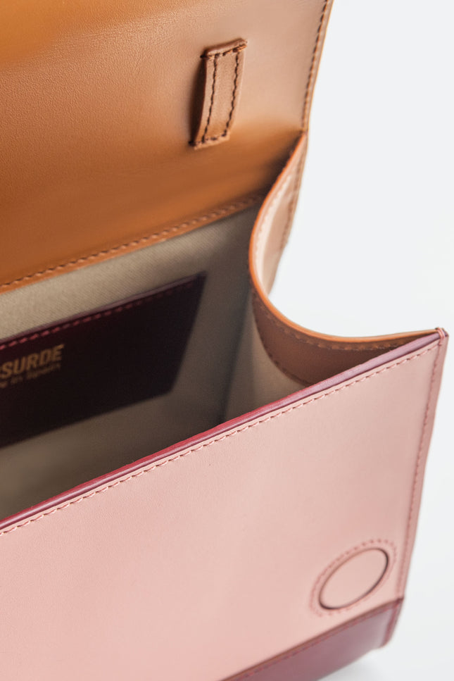 Absurde | ONE WAY Beige small leather shoulder bag