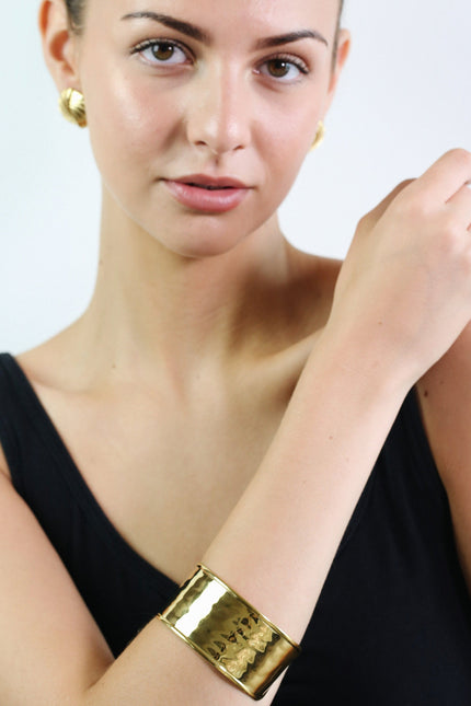 Miss Cecilia | Golden Muse Chunky Cuff Bangle Bracelet