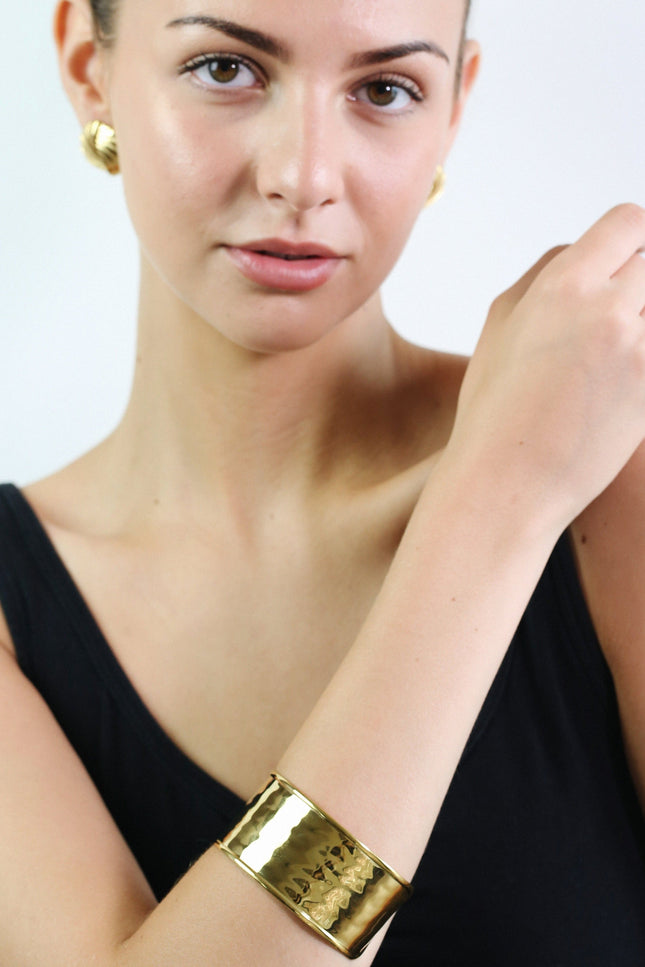 Miss Cecilia | Złotyen Muse Chunky Cuff Bangle