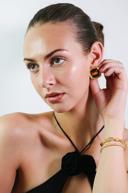 Miss Cecilia | Golden Horizon Ear Studs
