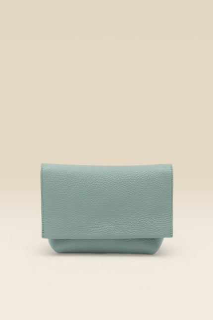 foto producto bolso de piel aramara turquesa oscuro frontal 1