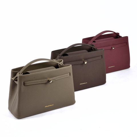 Atelier Galin Cube Lock Bag colors side view