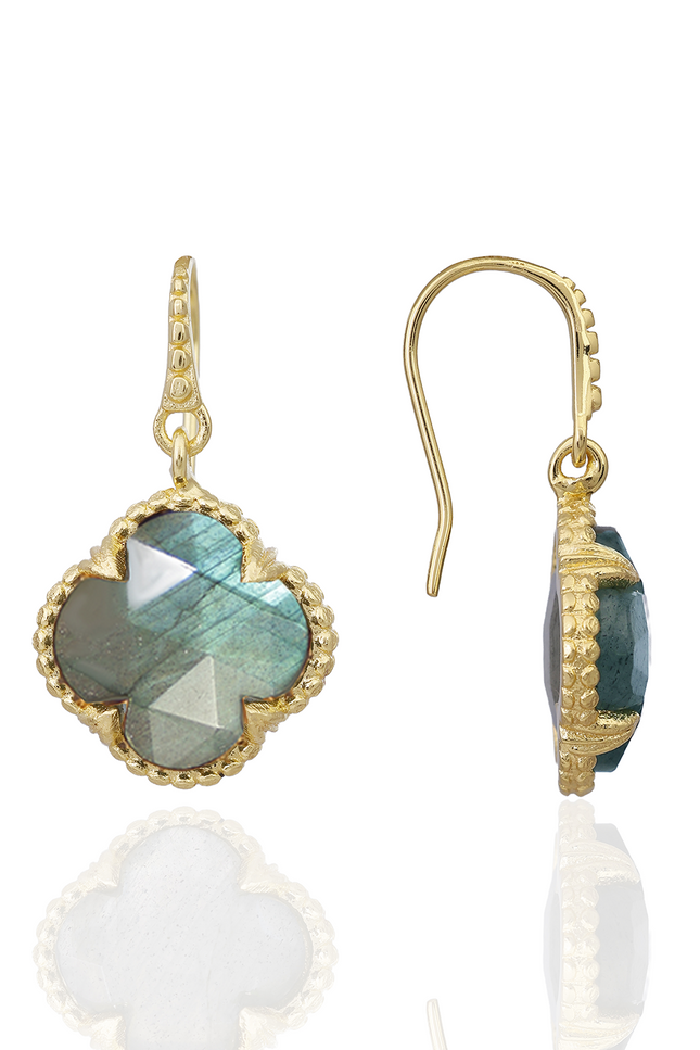 Giselle Vale | Tyche Gemstone Earrings Labradorite