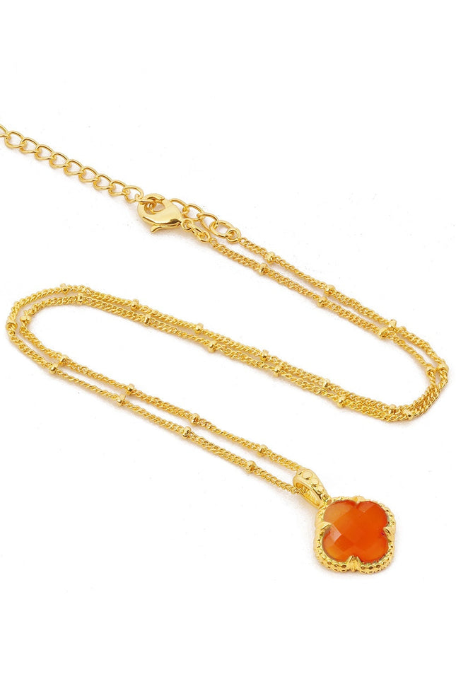 Giselle Vale | Tyche Gemstone Necklace Carnelian