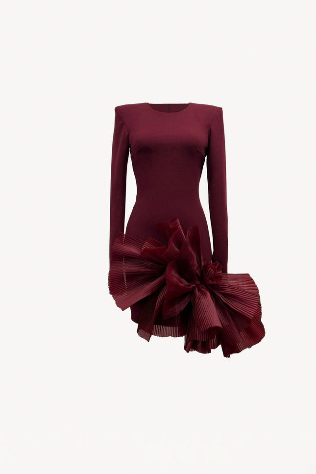 Anitabel | AUGUST BURGUNDY/MAROON MINI DRESS