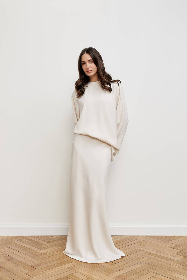 Kolosova | MILKY MAXI SKIRT