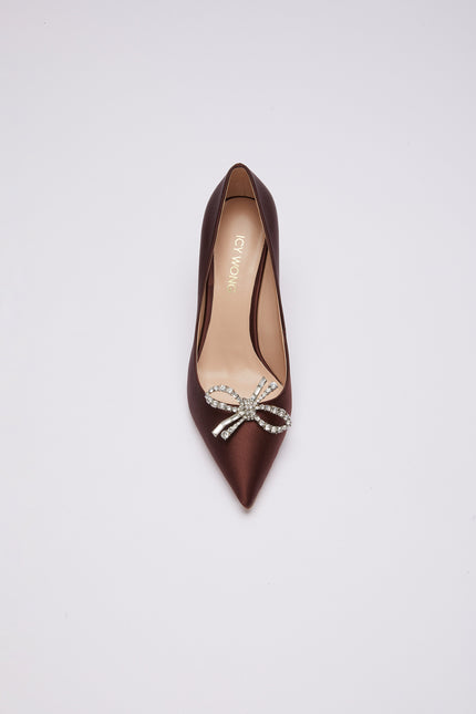 Icy Wong | Silk Mid Pumps