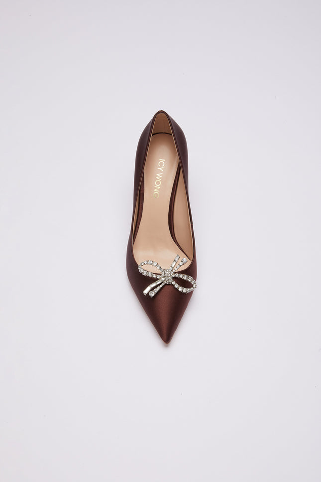 Icy Wong | Silk Mid Pumps