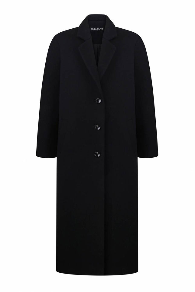 Kolosova | Black single-breasted coat