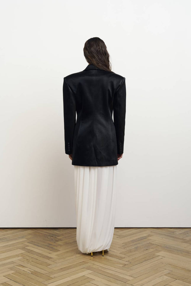 Kolosova | Milk Balloon Skirt With Draping