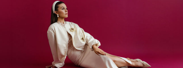 Maoconcept | Cream-colored virgin wool bomber jacket