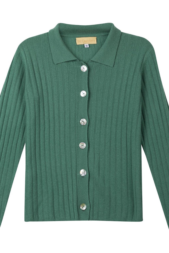 Bel Cashmere | Cardigan Charlotte verde