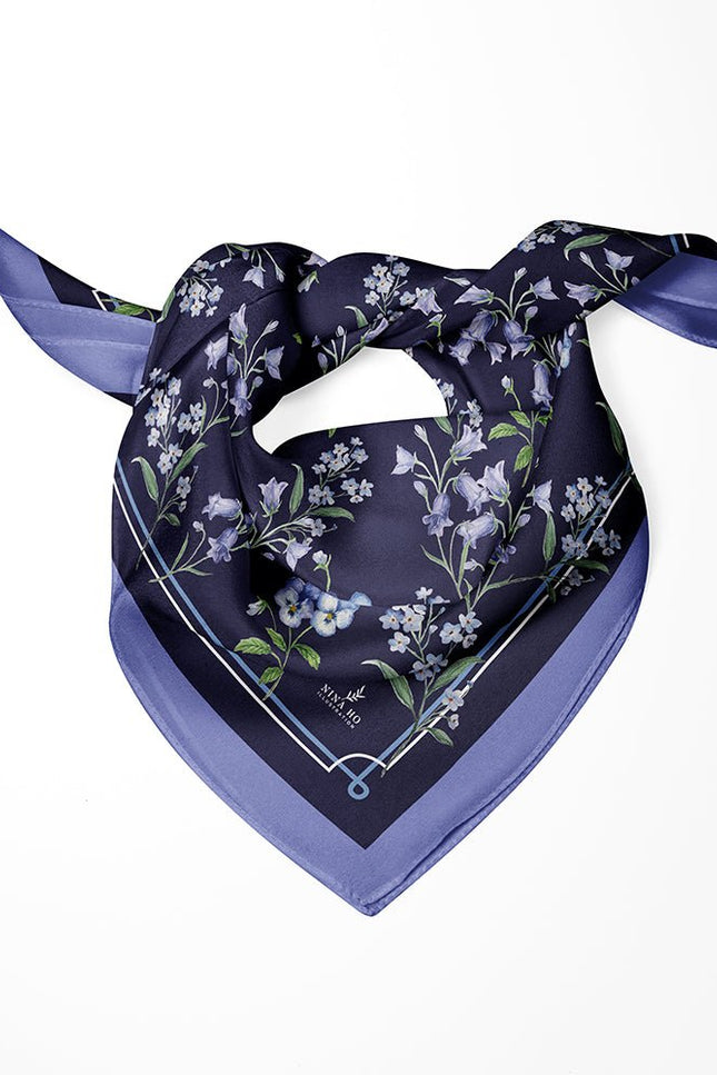 Nina Ho | Bellflower Double-Sided Silk Scarf