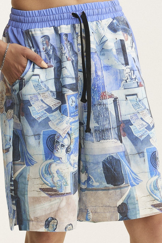 MySimplicated | Bermuda Loose Shorts Graffiti
