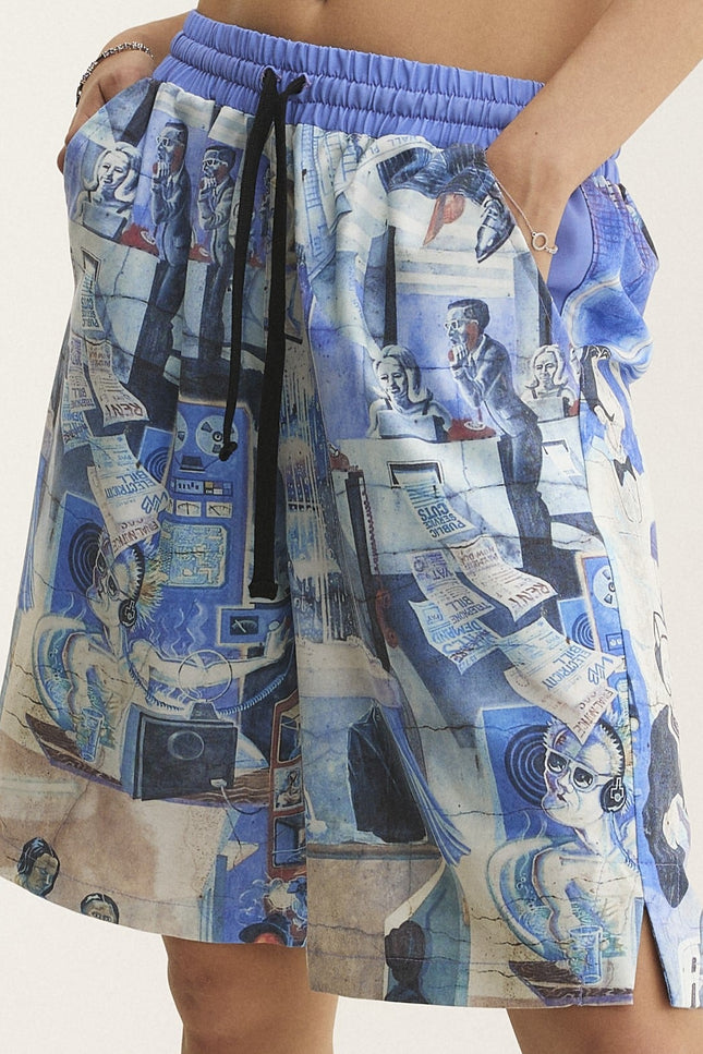MySimplicated | Bermuda Loose Shorts Graffiti