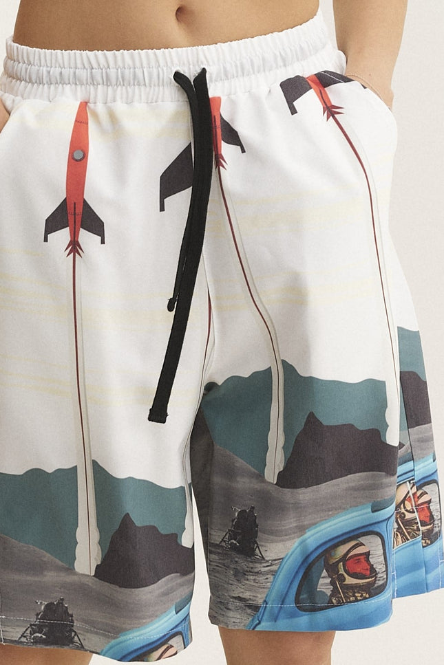 MySimplicated | Bermuda Loose Shorts Rockets