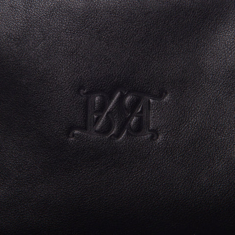 Bess Madrid I Bess - Czarna skórzana torebka typu crossbody