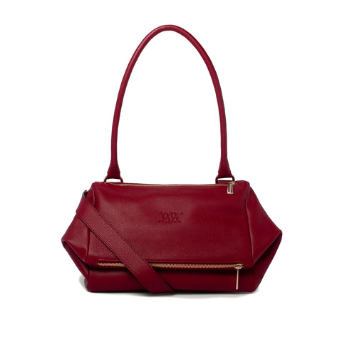 Bess Madrid I Bess - Morello Cherry skórzana torebka na ramię