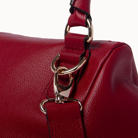 Bess Madrid I Bess - Morello Cherry skórzana torebka na ramię