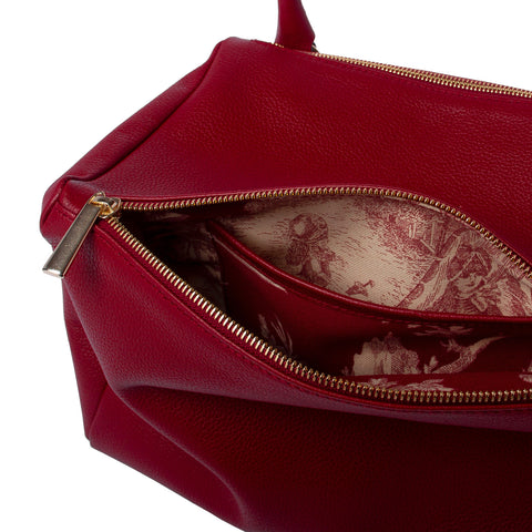 Bess Madrid I Bess - Morello Cherry skórzana torebka na ramię