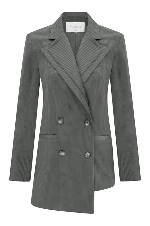 Nazli Ceren | Marynarka Bicolle szara