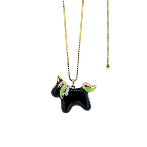 CJ·314 | Unicorn Necklace black