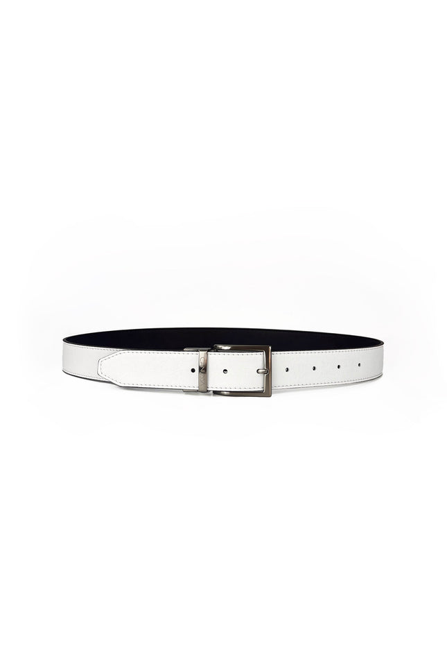 Canussa | Reverse reversible belt – White/Chocolate