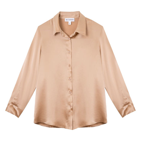 Bel Cashmere | Blusa Diana de seda latte