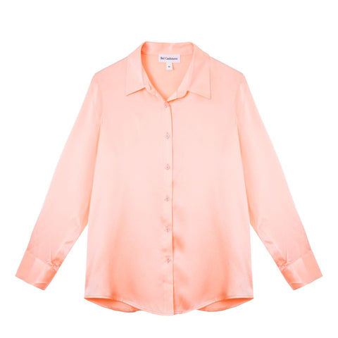 Bel Cashmere | Blusa Diana de seda melocotón