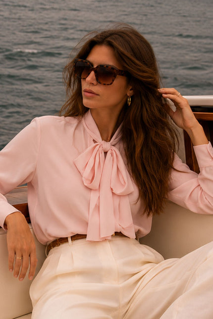 Bel Cashmere | Bluzka Carmen różowa