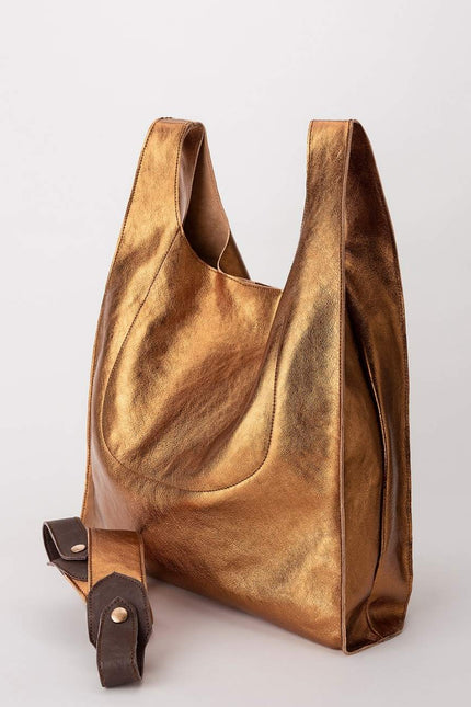 JUAN-JO I Bolso Metalizado Bronce T-Shirt