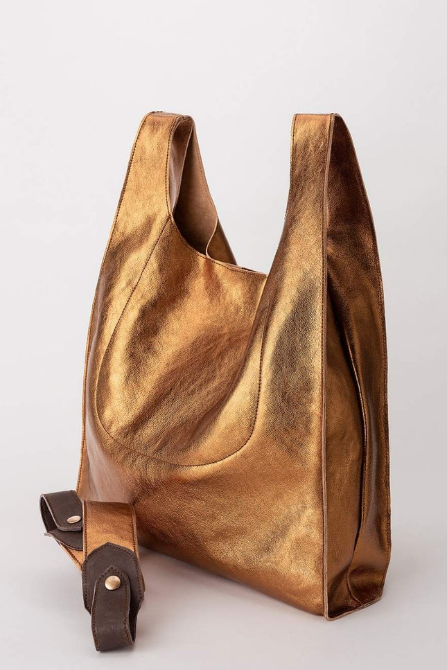 JUAN-JO I Bolso Metalizado Bronce T-Shirt