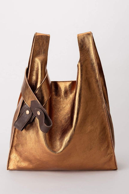 JUAN-JO I Bolso Metalizado Bronce T-Shirt