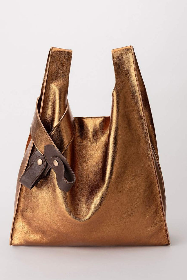 JUAN-JO I Bolso Metalizado Bronce T-Shirt