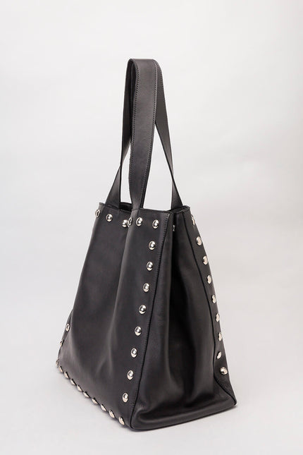 JUAN-JO I Bolso Negro Tachuelas Valentina