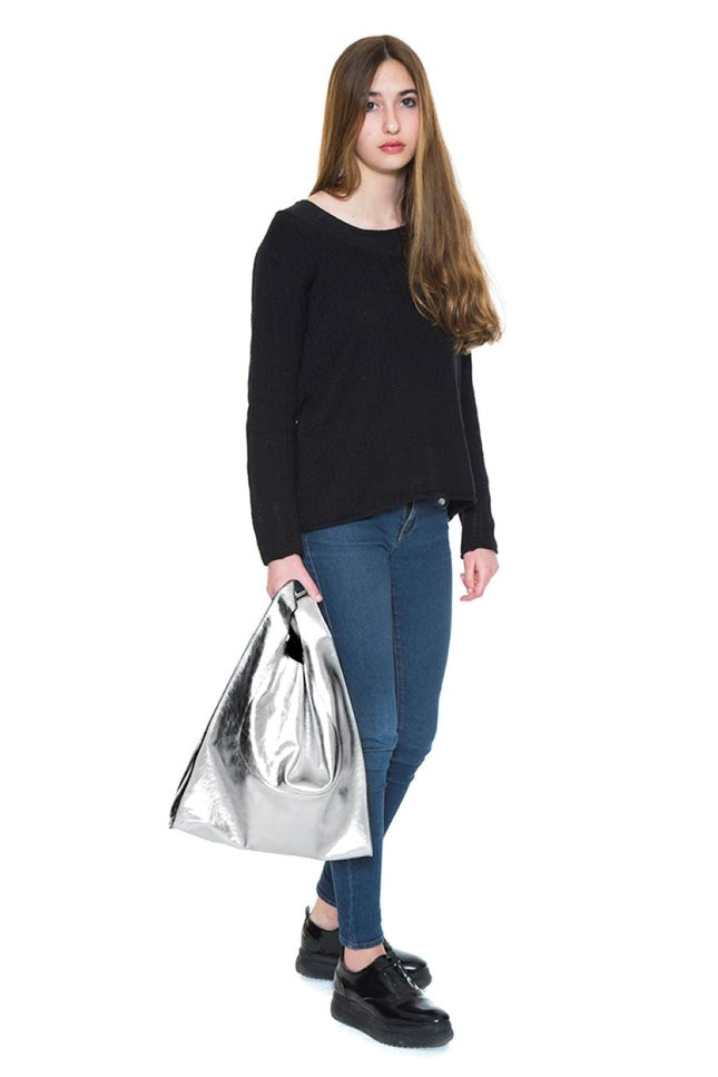 JUAN-JO I Bolso Metalizado Plateado T-Shirt